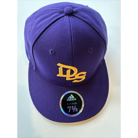ADIDAS DLS HOCKEY FITTED BASEBALL HAT/CAP, PURPLE/WHITE SPORTS - Picture 1 of 3